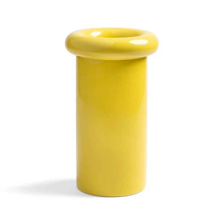 & klevering - Turban vase 27 x Ø 16 cm, yellow