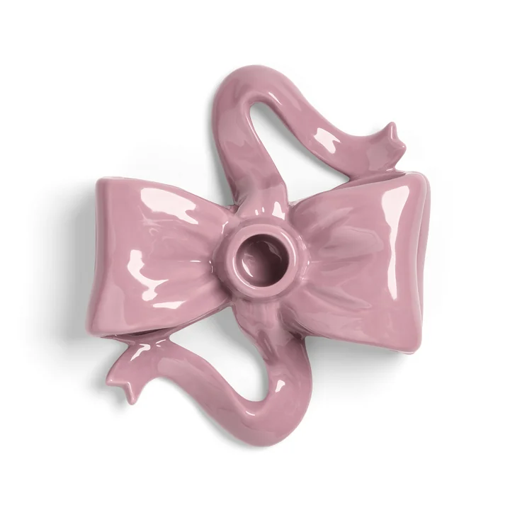 & klevering - Ribbon candle holder, pink