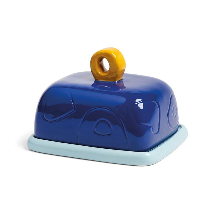 & klevering - Sketch butter dish, blue