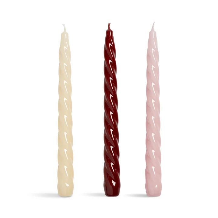 & klevering - Bravo Stick candles, red (set of 3)