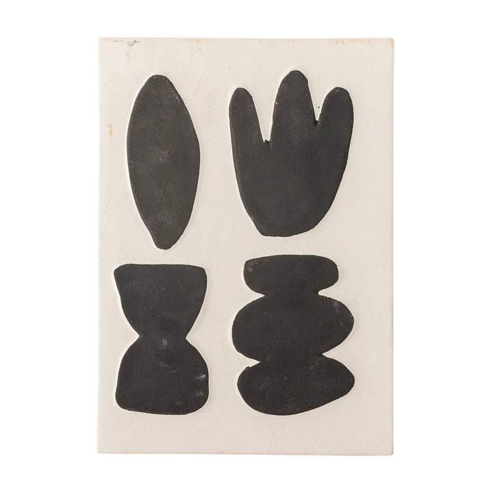 Bloomingville - Lutton wall decoration, 20 x 28.5 cm, white / gray