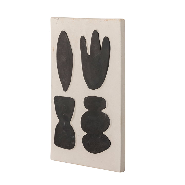 Bloomingville - Lutton wall decoration, 20 x 28.5 cm, white / gray