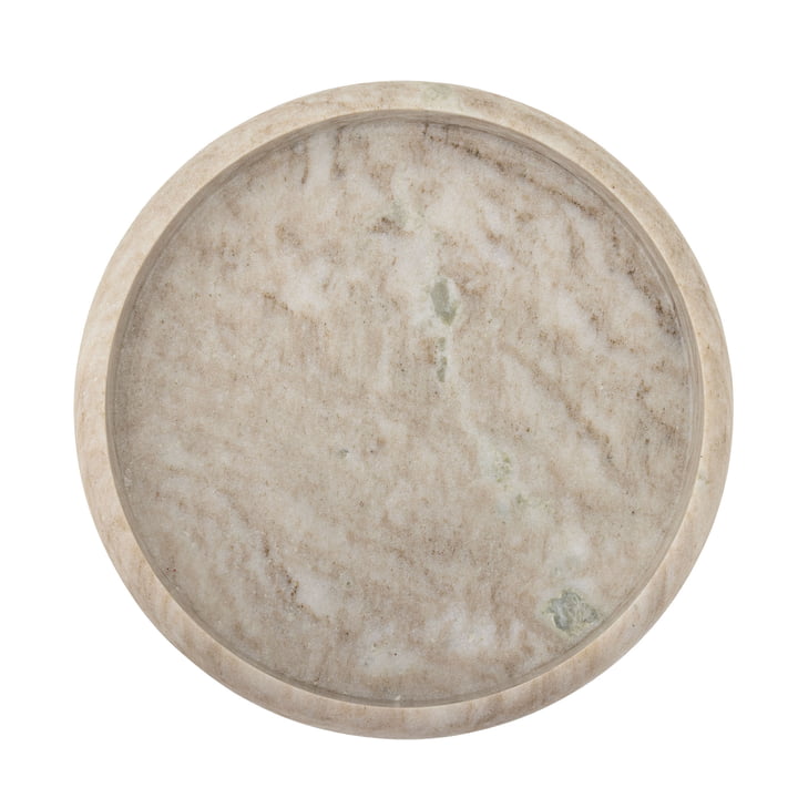 Bloomingville - Ivette tray, Ø 38 x 5 cm, natural marble
