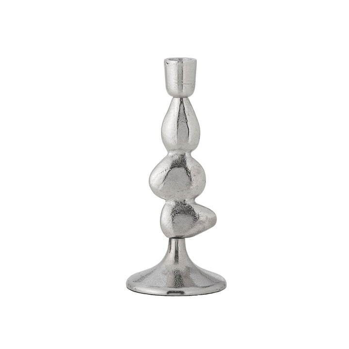 Bloomingville - Metina candlestick, h 21 cm, silver