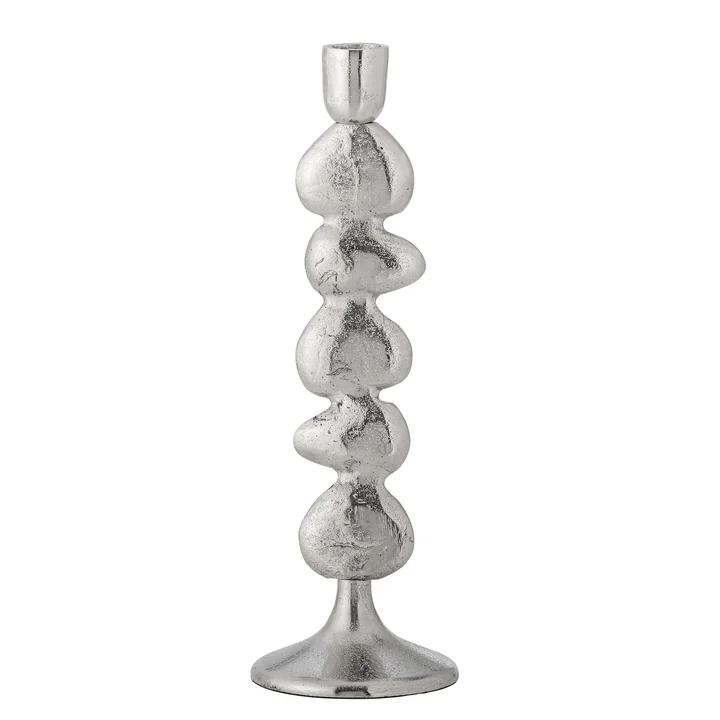 Bloomingville - Metina candlestick, h 28.5 cm, silver