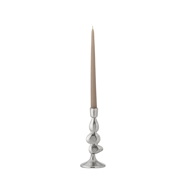 Bloomingville - Metina candlestick, h 21 cm, silver