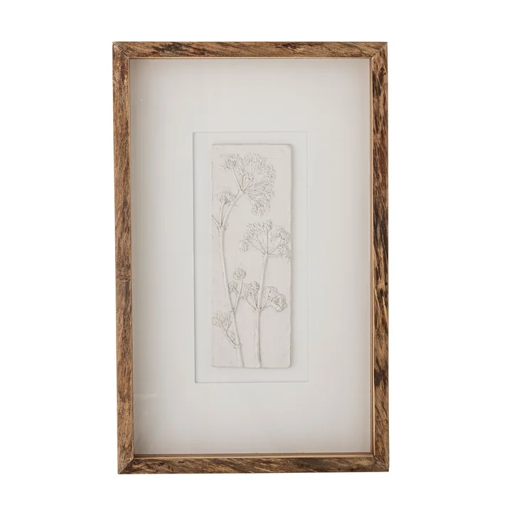 Bloomingville - Mey wall picture incl. frame, 30.5 x 48.5 cm, natural fir