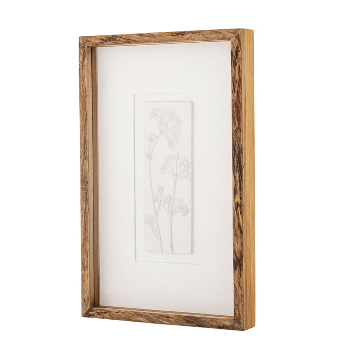 Bloomingville - Mey wall picture incl. frame, 30.5 x 48.5 cm, natural fir