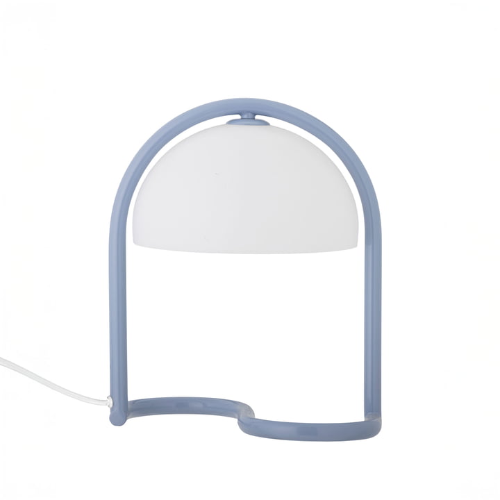Bloomingville - Favour table lamp, Ø 24.5 x 29.5 cm, blue