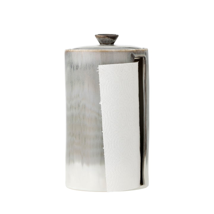 Bloomingville - Paula kitchen roll holder, Ø 15 x H 27 cm, gray