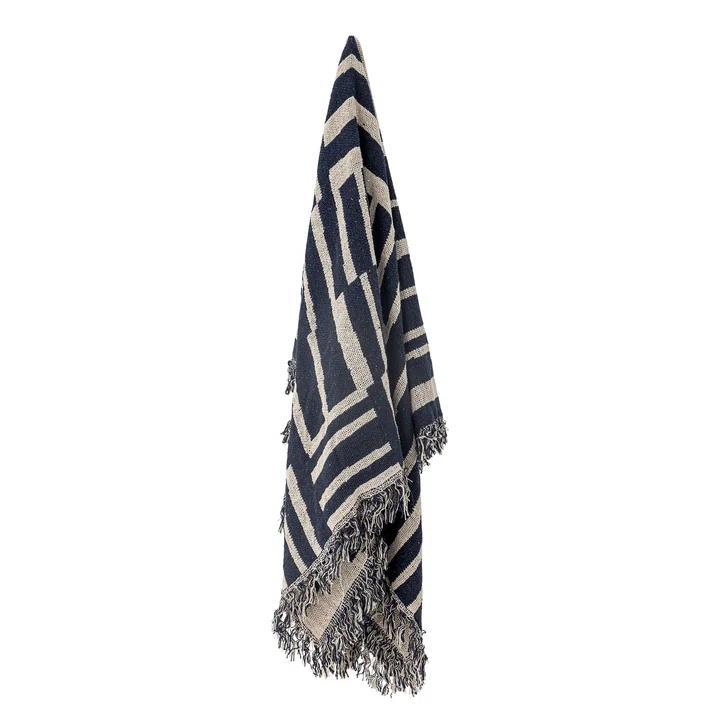 Bloomingville - Frankie Blanket, 130 x 160 cm, blue