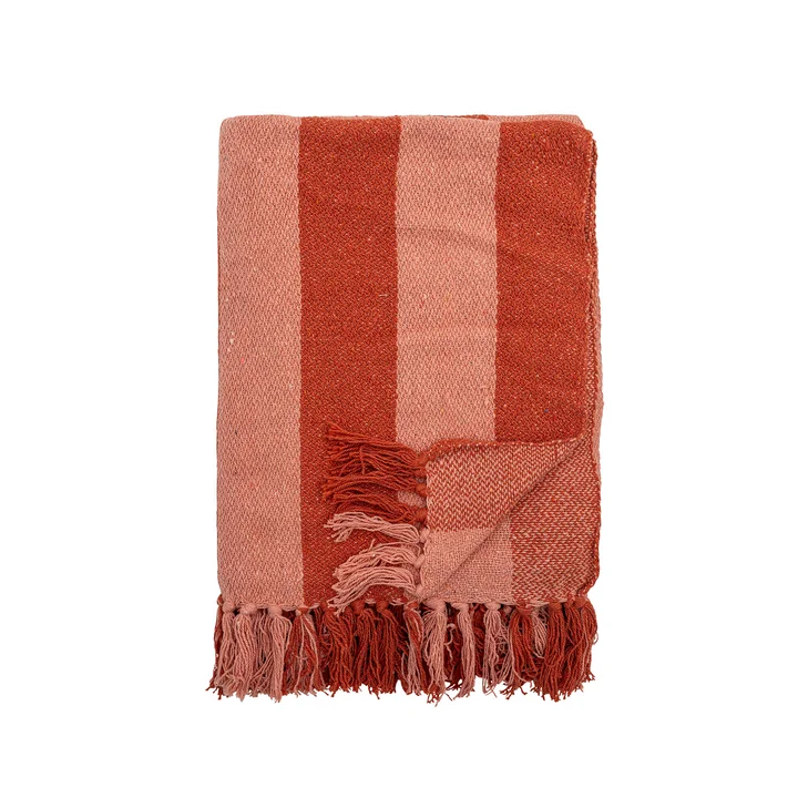 Bloomingville - Frello blanket, 130 x 160 cm, orange