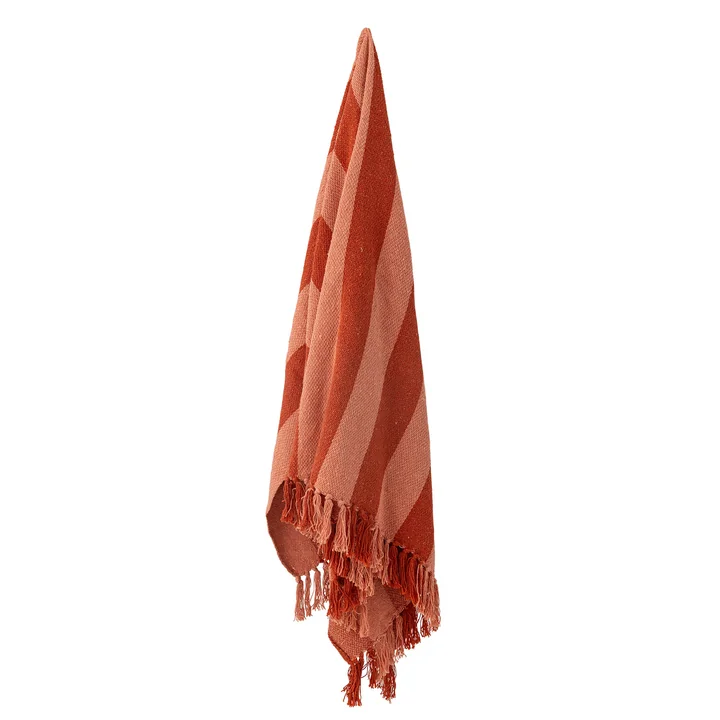 Bloomingville - Frello blanket, 130 x 160 cm, orange
