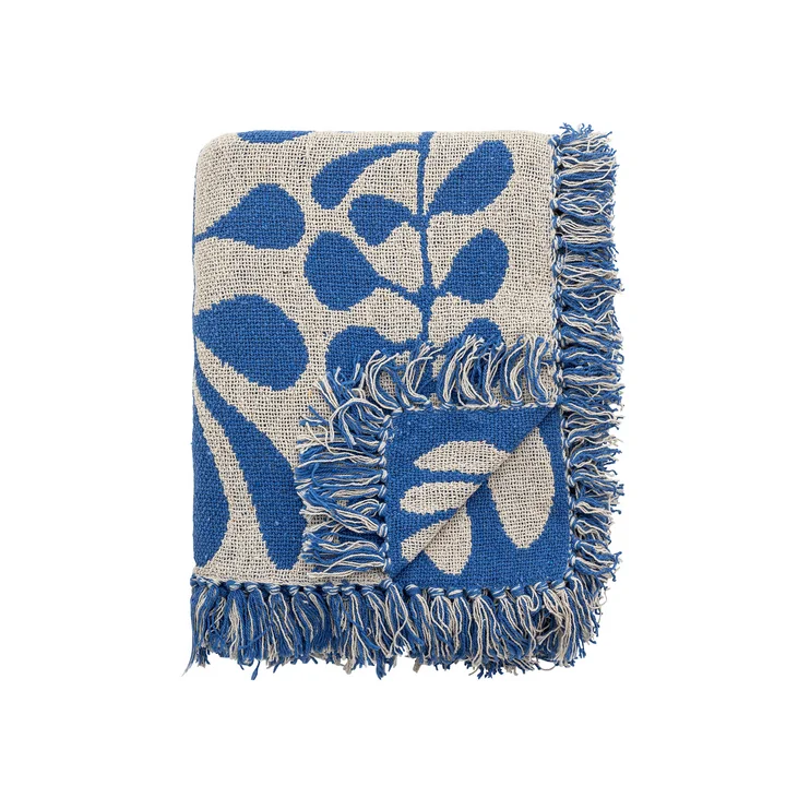 Bloomingville - Nevine blanket, 130 x 160 cm, blue