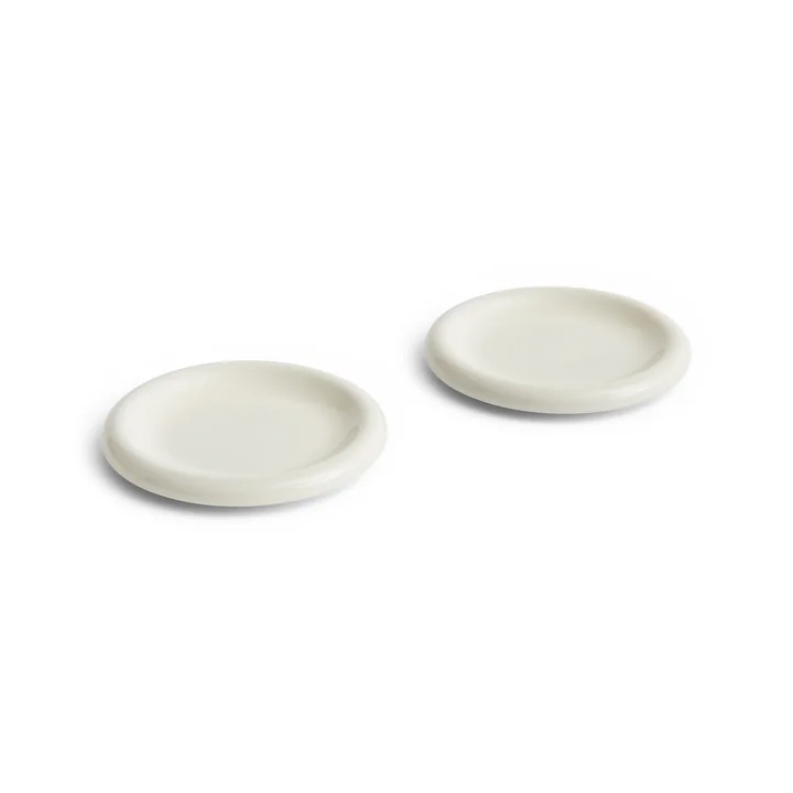 HAY - Barro Plate Ø 18 cm, off-white (set of 2)