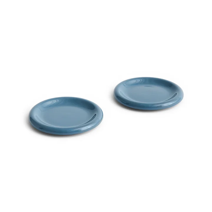HAY - Barro Plate Ø 18 cm, dark blue (set of 2)