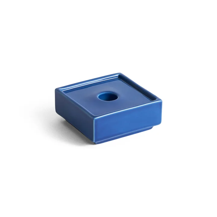 HAY - Mattone candle holder S, blue