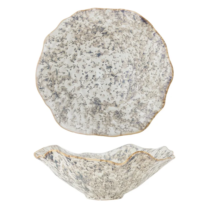 Bloomingville - Lennon bowl, Ø 27 x 9.5 cm, gray