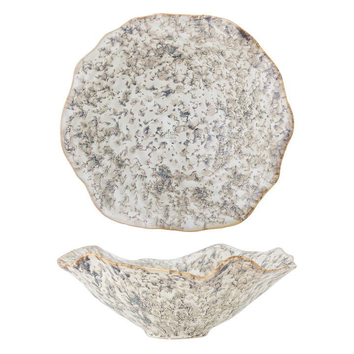 Bloomingville - Lennon bowl, Ø 27 x 9.5 cm, gray