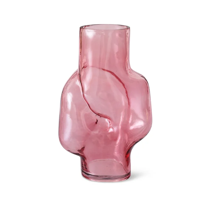 HKliving - Gleam Glass vase high, rose