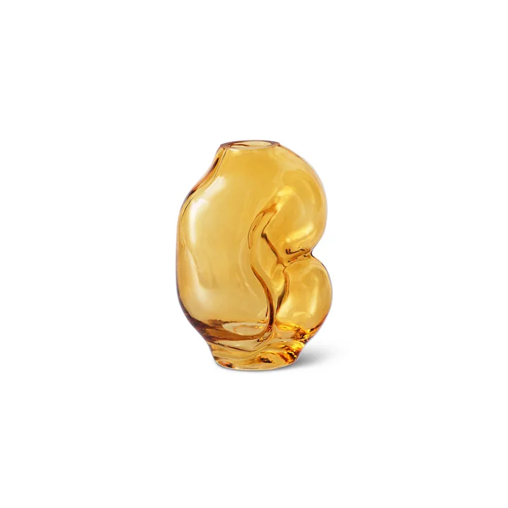 HKliving - Gleam Glass vase small, amber