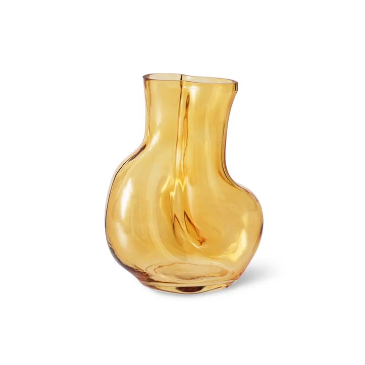 HKliving - Gleam Glass vase, amber