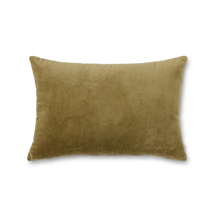 HKliving - Velvet cushion, 40 x 60 cm, army green