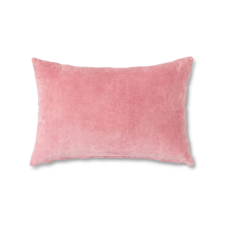 HKliving - Velvet cushion, 40 x 60 cm, rose