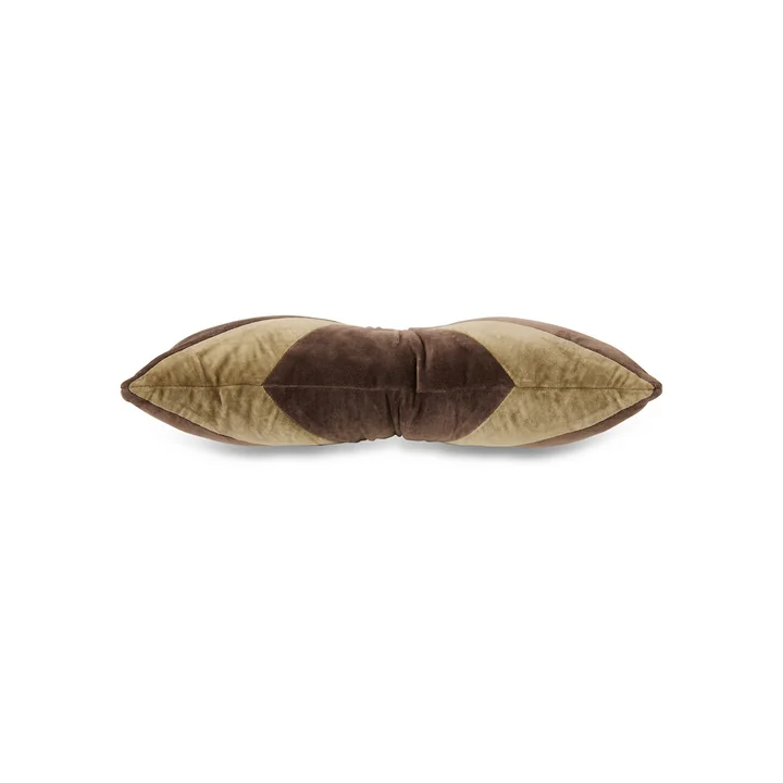 HKliving - Velvet cushion, 50 x 30 cm, brown