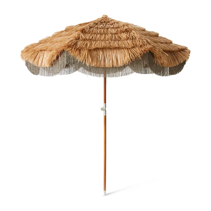 HKliving - Serengeti Parasol, Ø 192 cm, natural