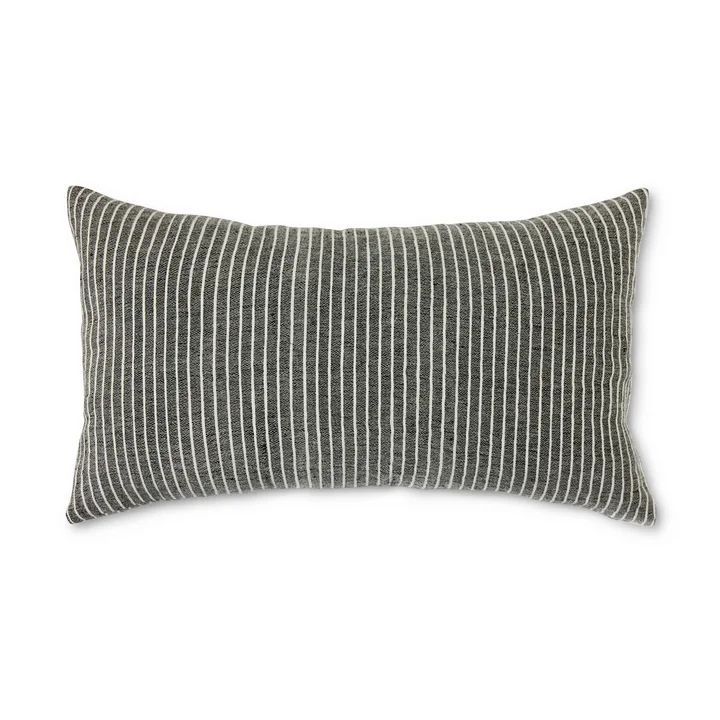 HKliving - Striped cushion, 70 x 40 cm, monochrome