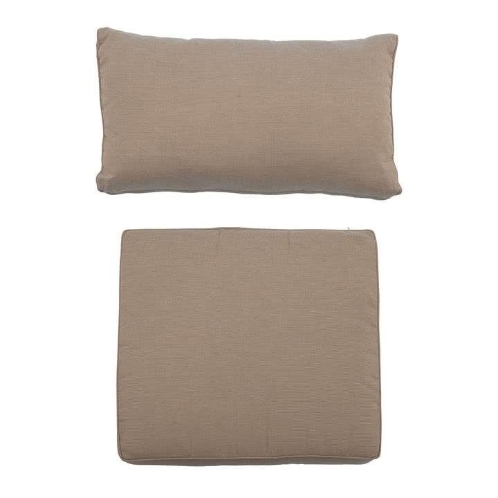 Pavone & Mundo cushion, 66 x 58 cm, brown (set of 2) by Bloomingville