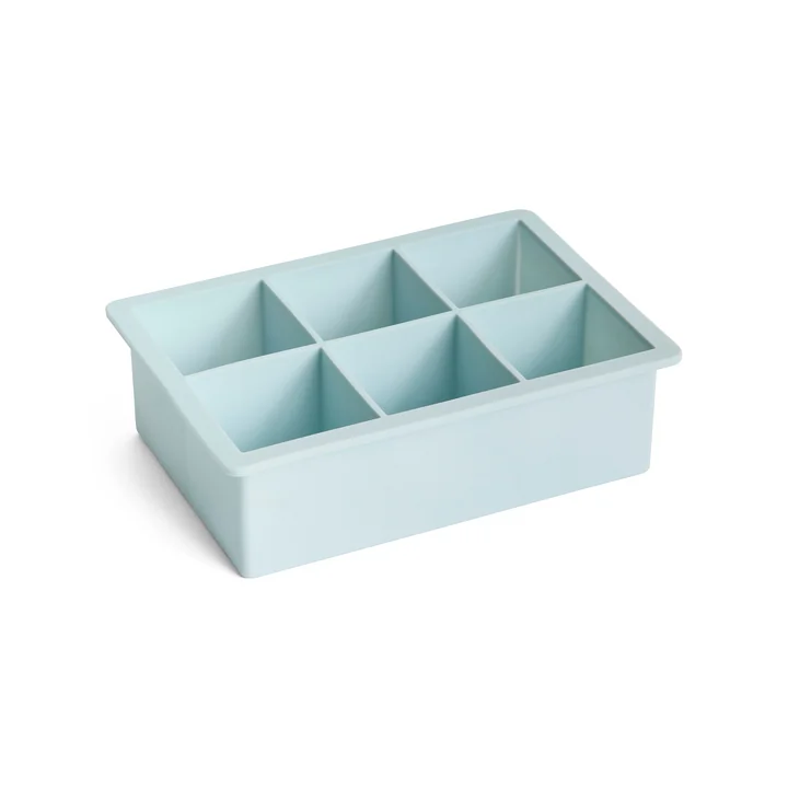 HAY - Silicone ice cube maker rectangular XXL, cubes, ice blue