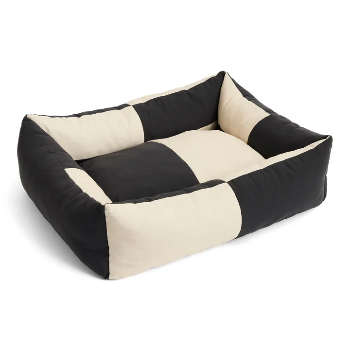 HAY - Dog bed, L, black / white