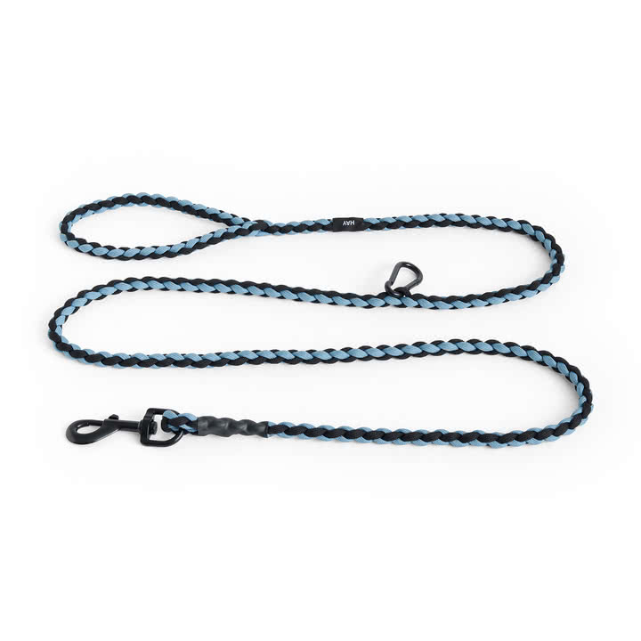 HAY - Dogs Dog lead, braided, adjustable, blue / black