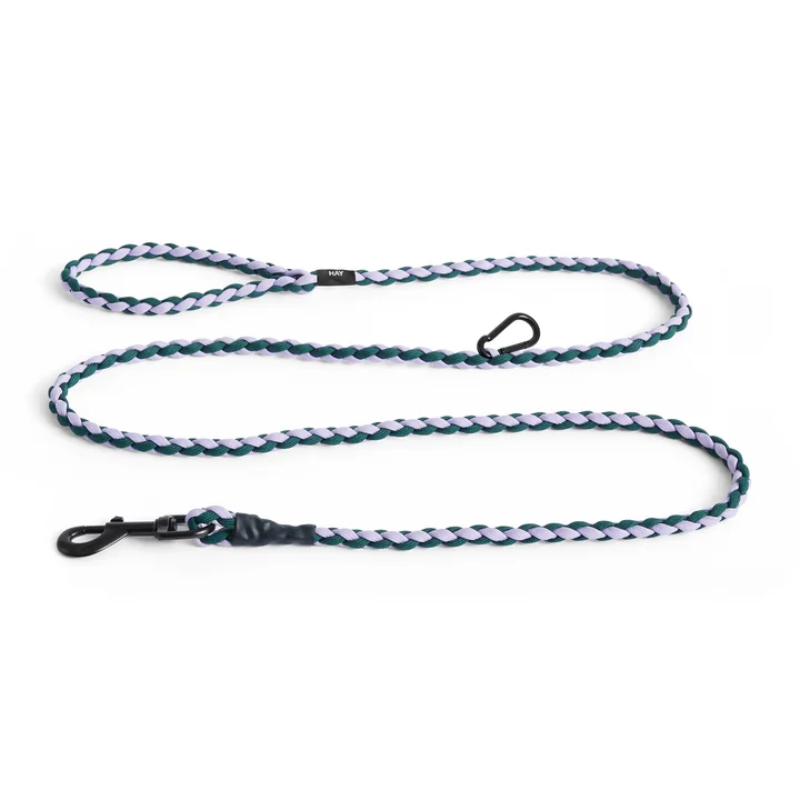 HAY - Dogs Dog lead, braided, adjustable, lavender / green