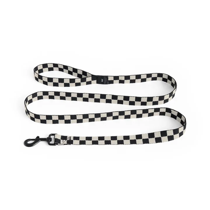 HAY - Dogs Dog lead, M/L, Check, black / white