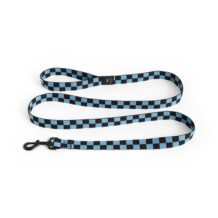 HAY - Dogs Dog lead, M/L, Check, blue / black