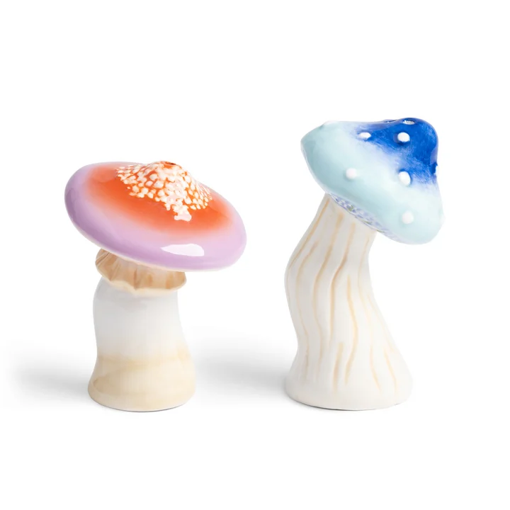 & klevering - Salt and pepper shaker, Magic Mushroom, multicolored