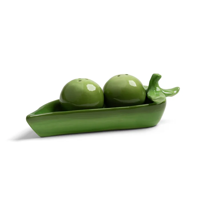 & klevering - Salt and pepper shaker, Pea, green