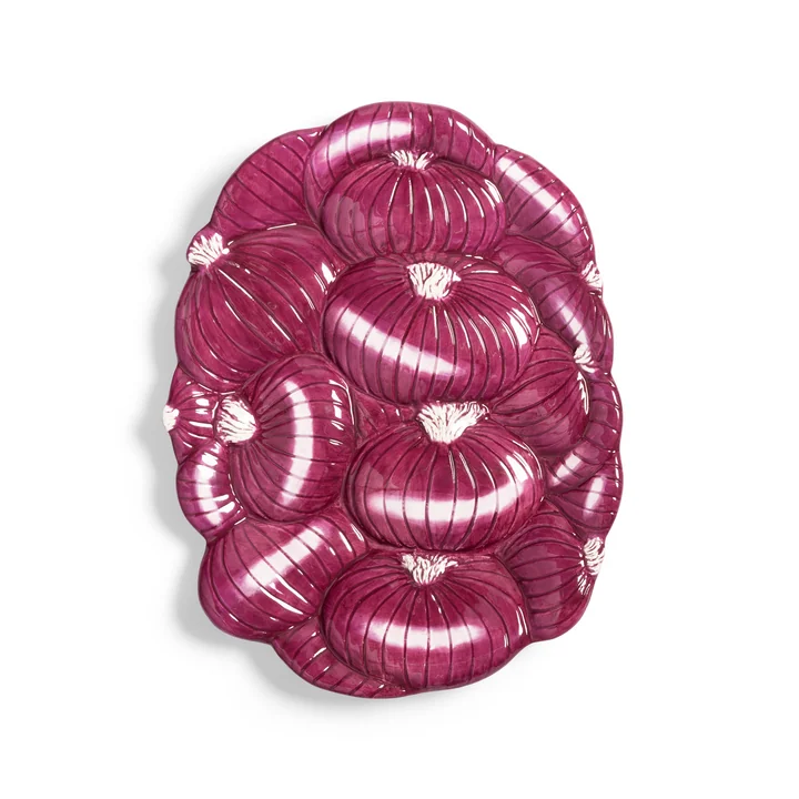 & klevering - Legume serving platter onion, 18 x 23.5 cm, purple
