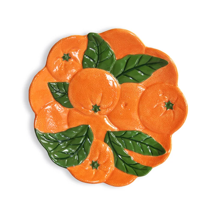 & klevering - Orange serving platter, Ø 23.5 cm, orange