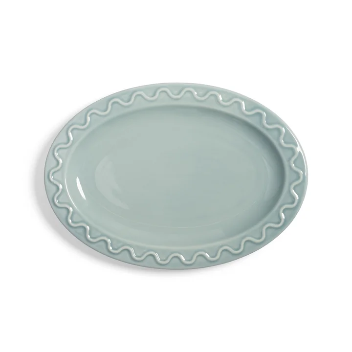 & klevering - Mochi serving platter, 22 x 31 cm, light blue