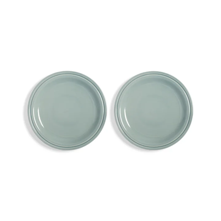 & klevering - Mochi Plate, Ø 22.5 cm, light blue (set of 2)