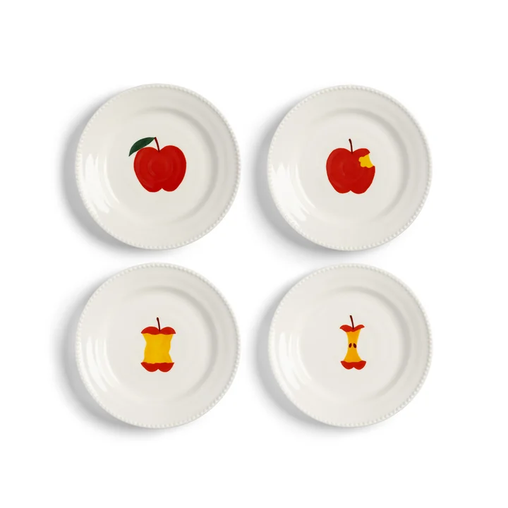 & klevering - Haines plate, Ø 17 cm, multicolored (set of 4)