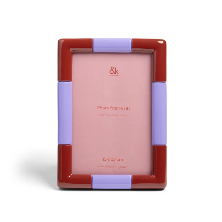 & klevering - Rift Picture frame, 13 x 18 cm, burgundy / purple