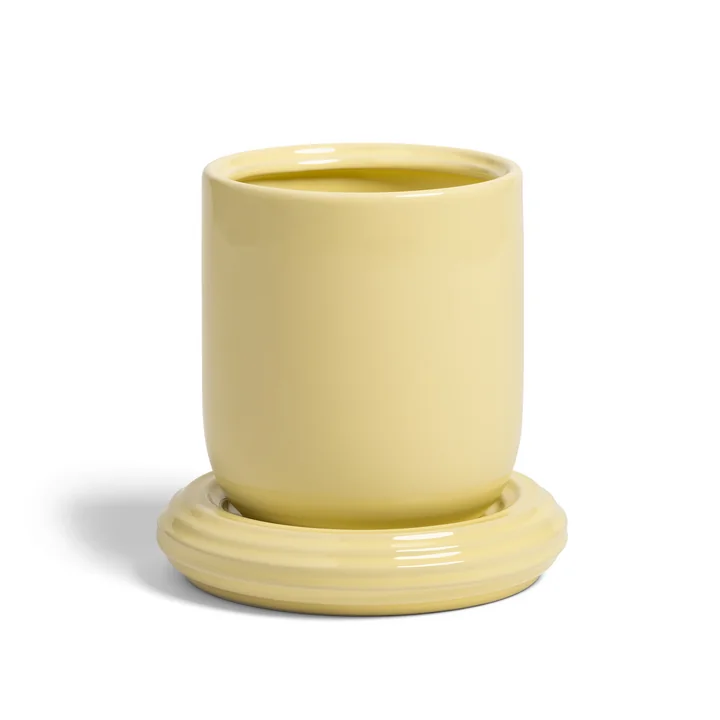 & klevering - Churros Flower pot, Ø 14.5 x 15 cm, butter