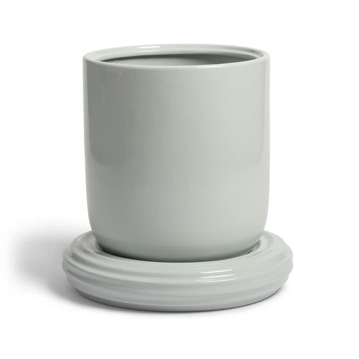 & klevering - Churros Flower pot, Ø 24.5 x 25 cm, mist