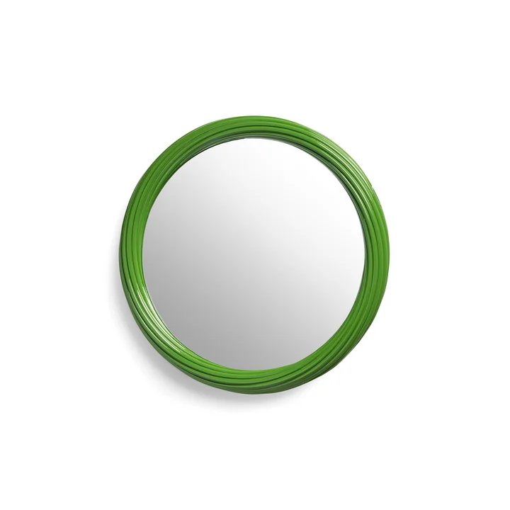 & klevering - Churros Mirror, Ø 33.5 cm, green