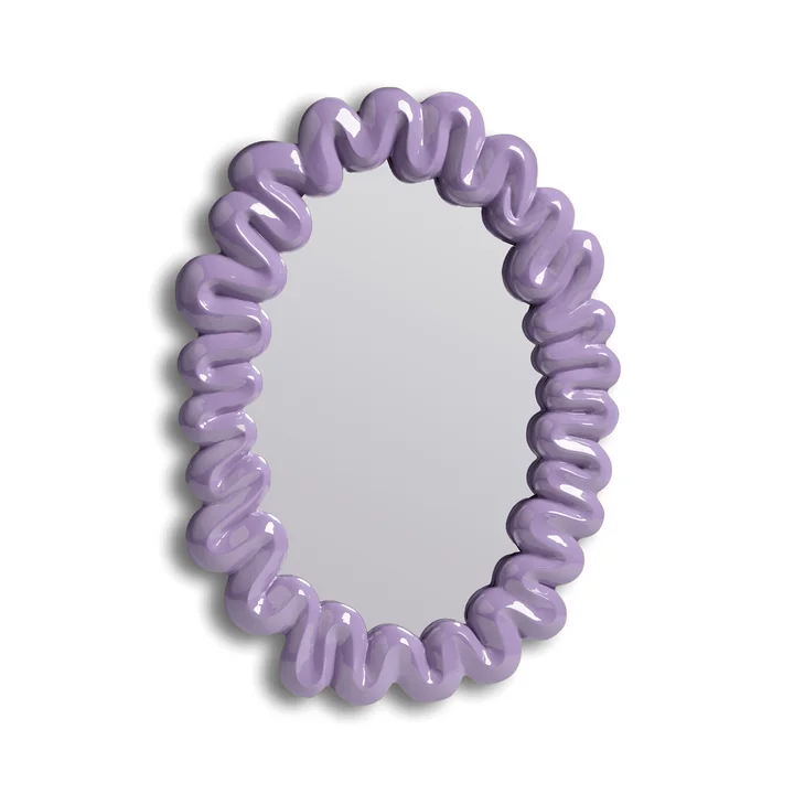 & klevering - Dribble mirror, 29.5 x 41.5 cm, purple